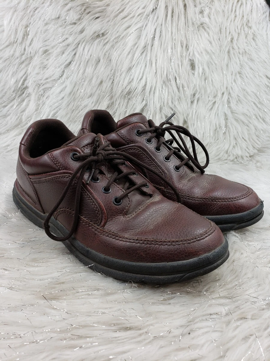 ROCKPORT Brown Leather Casual Dress Shoes Mens Size 10.5 eBay