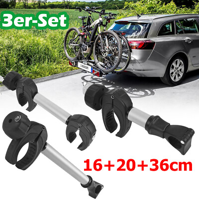 Rahmenhalter für Fahrradträger 3er Set aus lang/kurz/beidseitigen abschließbar
