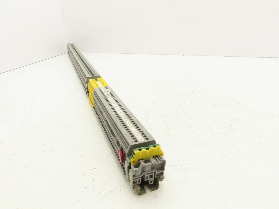 Entrelec Terminal Block Connector DIN Rail 10-18AWG 4mm² 600V 25A Lot of 153 - Image 4 of 4