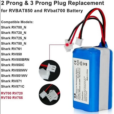 Replacement Battery Pack for Shark IQ Intelligent Robot RV1001AE