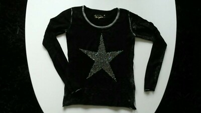 FROGBOX PULLOVER GR. 36 S SCHWARZ STERN STRASS TOP!!!