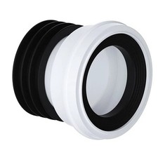 Straight WC Pan Connector to 110mm Soil Pipe Straight Toilet Pan Connector