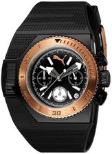 PUMA PU101931004 TURBO BRONZE  Herrenuhr Damenuhr Uhr CHRONOGRAPH CHRONO SCHWARZ
