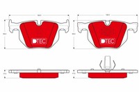 Bremsbelagsatz Scheibenbremse Dtec Cotec TRW GDB1730DTE FüR BMW X5 F15 E71 F85