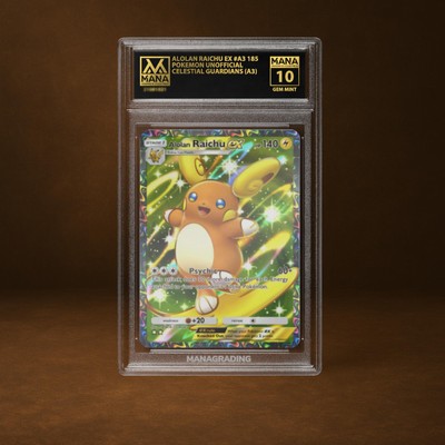 ALOLAN RAICHU EX MANA GRADE 10 PSA STACKABLE POKEMON POCKET | eBay