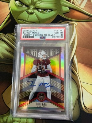 2023 Legacy Tanner McKee Under the Lights-AU-Silver PSA 10