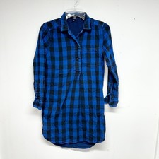 MADEWELL Women Latitude Shirtdress in Buffalo Check Plaid Size Small