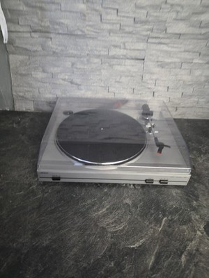 Lenco L 3865 Plattenspieler mot Haube und Nadel in Silber 100% OK