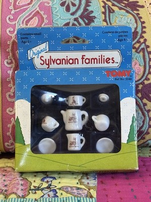 Sylvanian Families Calico Critters Vintage Keramik Geschirr & Küchenutensilien