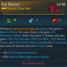 Borderlands 4 🌟 HARLOWE FLUX REACTOR +5 🌟 CLASS MOD GOD ROLL! PS5/XBOX/PC 🌟