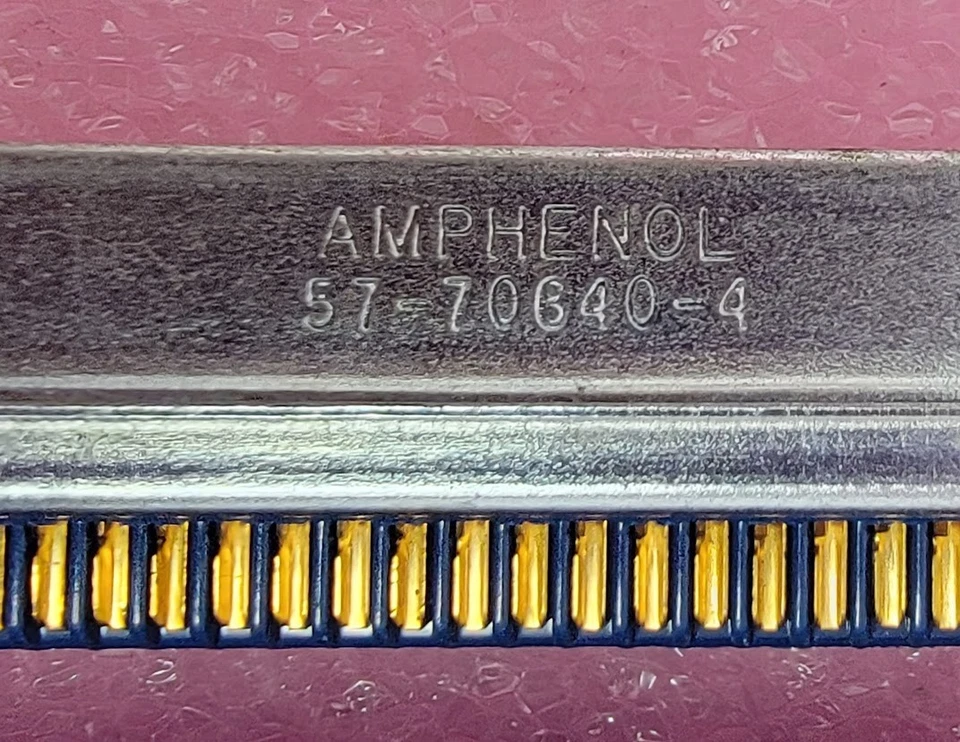 AMPHENOL - 57-70640-4 - 64-Pin /32 Pair, SCSI Male IDC Connector, New - Image 4 of 4