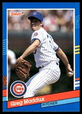 Greg Maddux 1991 Donruss #374 Chicago Cubs FREE SHIPPING AutographDen