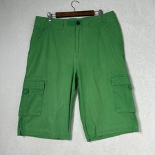 Rocawear Shorts Mens 36 Green Baggy Fit 15 Inseam Embroidered Hip Hop Urban Y2K