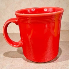 Homer Laughlin Fiesta Tapered Mug Cup Scarlet Red Ceramic Stoneware Coffee Mug