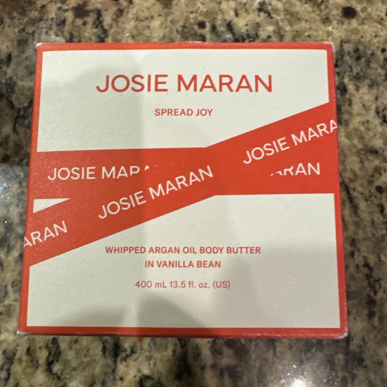 Josie Maran Argan Oil Body Butter ~VANILLA BEAN~ 13.5oz ~ NEW SEALED w Box