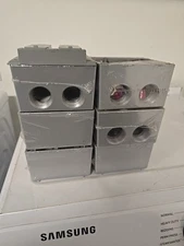 Bell Outdoor 5389-0 Weatherproof Electrical Box, 36 Cu In, Double Gang Box Gray