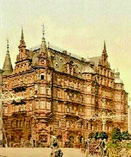 Hotel AG Hamburger Hof Hamburg history. Akcje założycielskie 1881 Jungfernstieg Stinnes