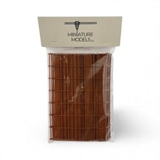 OO Gauge Model Railway Scenery Fence Panels – Brown Plastic Railings – 80 Pack