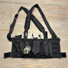 NEW CONDOR Outdoor Recon Black Chest Rig (MCR5-002) New with Tags