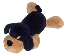 16" Walmart Tan Brown Black Puppy Dog Plush Soft Squishy Stuffed Animal Toy