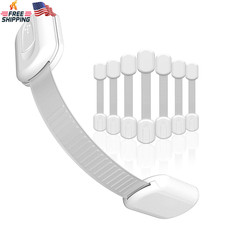 8 Pack Baby Safety Cabinet Locks Child Proof Adhesive Latches