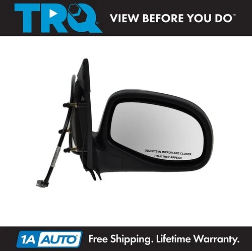 TRQ Flat Black Power Side View Mirror Passenger RH for 93-03 Ford Ranger Truck
