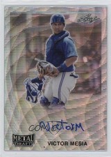 2021 Leaf Metal Draft 1990 Leaf Silver Wave Victor Mesia #LA-VM1 Auto 1pe6