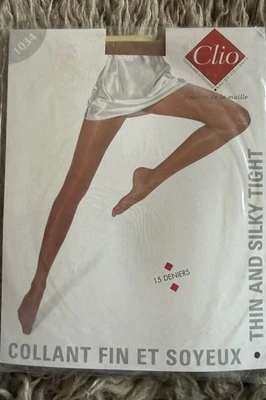 Clio Transparente Glanzstrumpfhose Fin et Soyeux 15 Den Gr. L NEU OVP - Bild 1 von 3