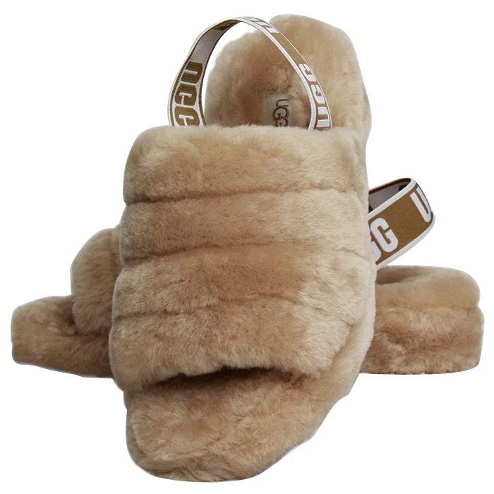 Ugg Ciabatta Donna Fluff Yeah Slide 1095119 CASTAGNO 51902826