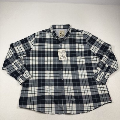 RSVLTS Borland Flanilla Ice Long Sleeve Plaid Flannel Men s Size 3XL NWT