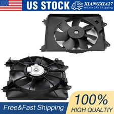 2pcs Radiator Condenser Cooling Fan Assembly For 2016-2022 Honda HR-V