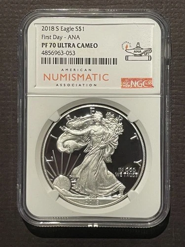 2018-S American Silver Eagle — photo from another recent sale