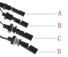 Water Level Sensor Horizontal Liquid PP Side Mount Float Switch For Pool Tank