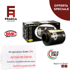 KIT ASPIRAZIONE DIRETTA CDA 100-220-01 Filtro Aria Originale BMC AIRBOX CARBONIO