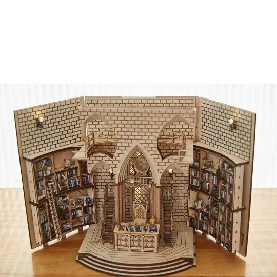 DIY Dumbledore Room Book Nook Dollhouse | Harry Potter Book Shelf Insert  Diorama