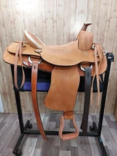 Z.A. Enterprises Premium Genuine Leather Western Horse Saddle with Tack Set.