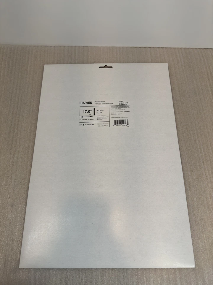 Staples 18291 Privacy Filter for Laptop, 17" Standard (5:4) - Image 2 of 3