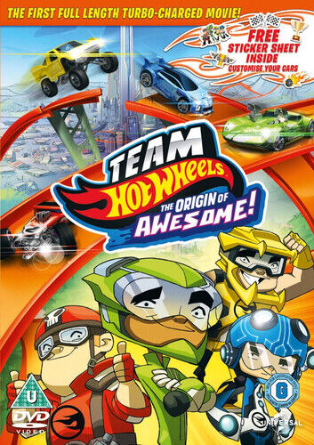Team Hot Wheels: The Origin of Awesome! DVD (2015) Matt Danner cert U ***NEW*** - Picture 1 of 1