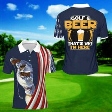 GOLF POLO - 3D Polo Shirt print polo shirt short sleeves gift for men summer