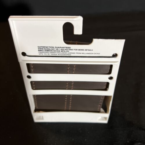 "NUEVO CON ETIQUETAS" Cartera Dickies Cuero Genuino Marrón RFID Delgada " Hermoso Artículo de Regalo - Imagen 2 de 8