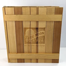 Blue Moon Brewing Company Wooden 3 Ring Binder Beer Inside 12" x 11" Collectable