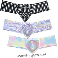 Men's String Crotch Mini Bikini Boxer Briefs Soft Underwear Extra Cheeky Boxer