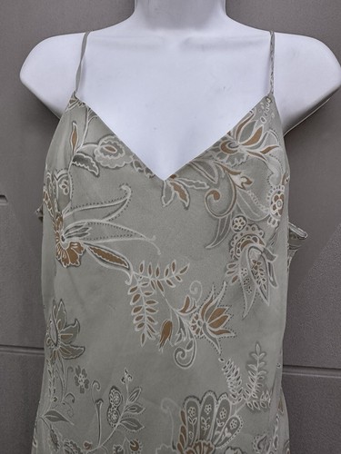 David Warren NY VTG Y2k 90s Silk Floral Midi Slip Dress Fairy Cottagecore Sz 12 - Picture 6 of 7