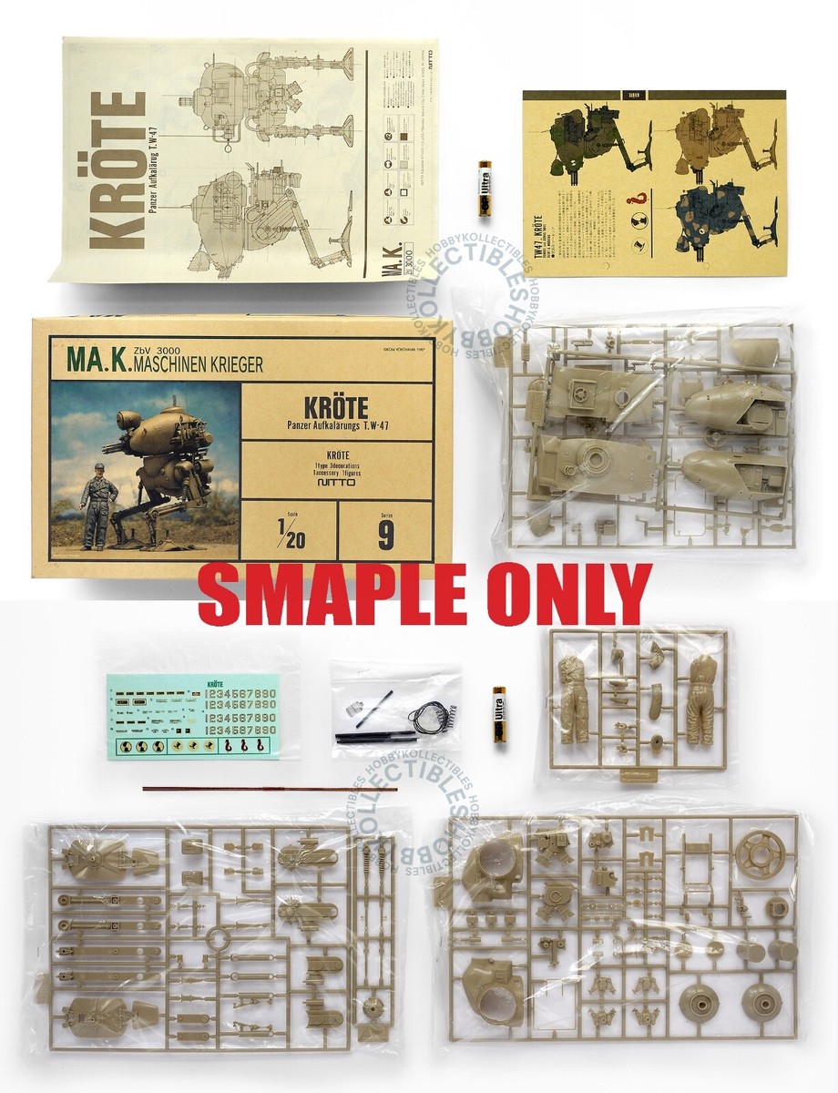 KRÖTE 1/20 プラモデルキット S.F.3.D Wave 1/20 Pak. Krote Ma.K SF3D Maschinen Krieger Kow