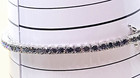 Mystic Topaz Tennis bracelet 7.5" New Italy Sterling silver 3mm