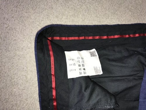 HUGO BOSS - Mens Slim Fit BLUE Check WOOL SUIT - 38 Reg - W32 L31 - GORGEOUS - Picture 12 of 12
