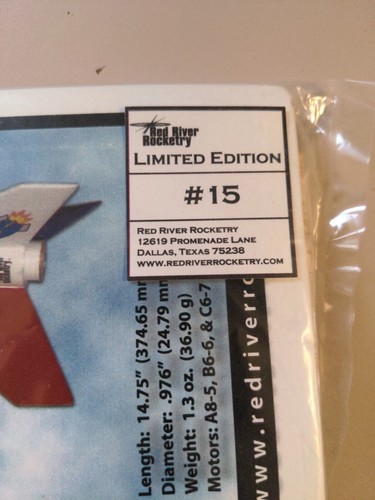 Red River Rocketry Free-B extremely rare/collectible model rocket OOP/Sealed - Picture 2 of 2