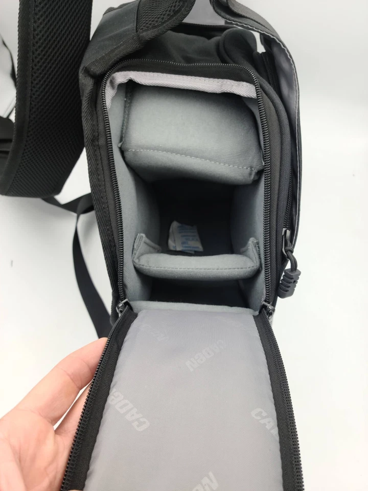 Caden Bolsa de Cámara Mochila Eslinga para DSLR con Cubierta de Lluvia Correas Acolchadas Fotografía Foto 3 de 4