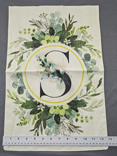 Bandera de jardín alfabeto (S) impresión a doble cara bandera de patio de primavera - bandera de jardín boho - Imagen 4 de 4