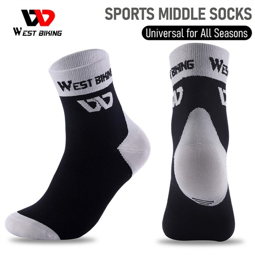 Calcetines de ciclismo WEST BIKING Calcetines de compresión transpirables Deportes Calcetines medios un par - Imagen 3 de 31
